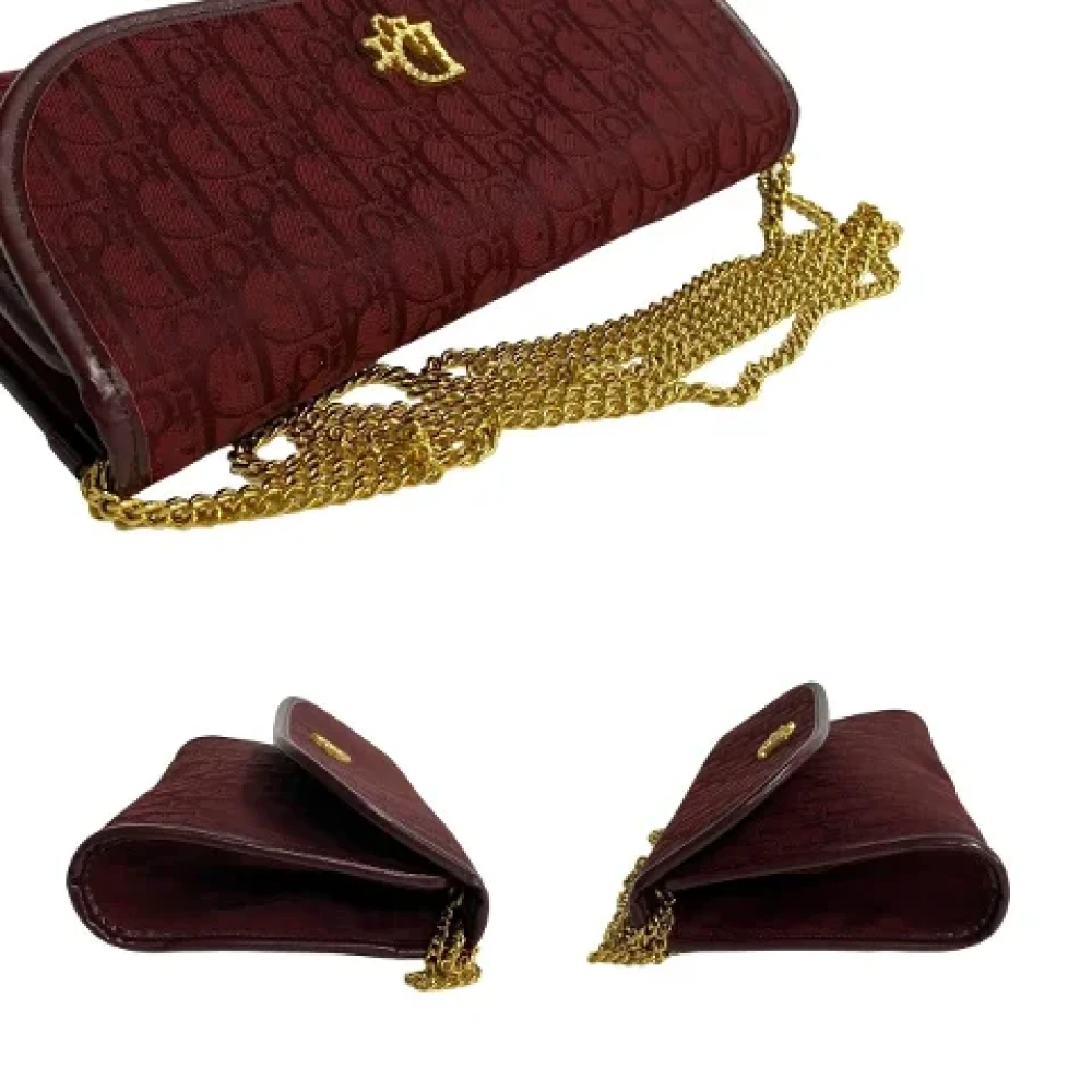 Dior Vintage Pre-owned Canvas dior-bags Red Dames