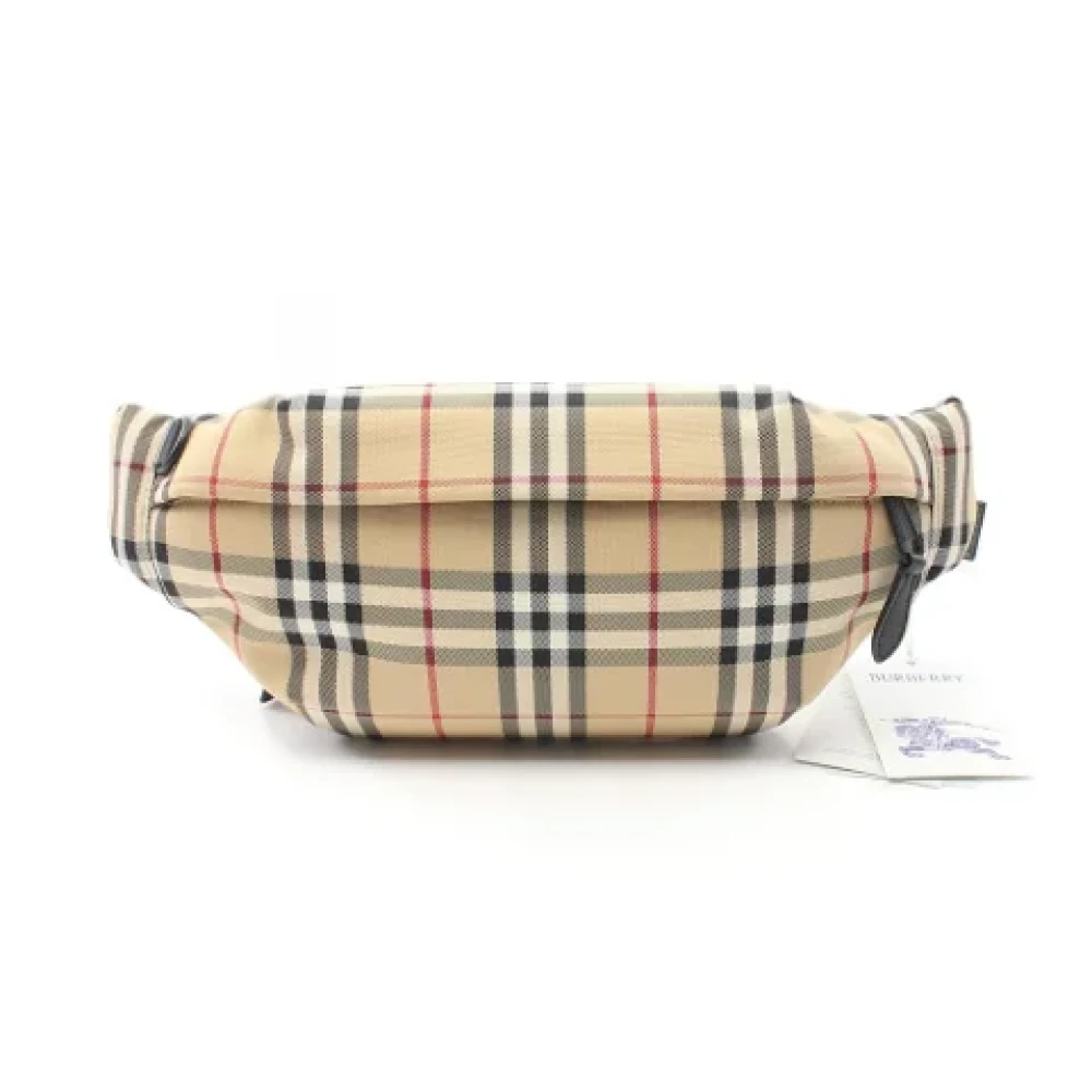 Burberry Vintage Pre-owned Canvas crossbody-bags Beige Dames