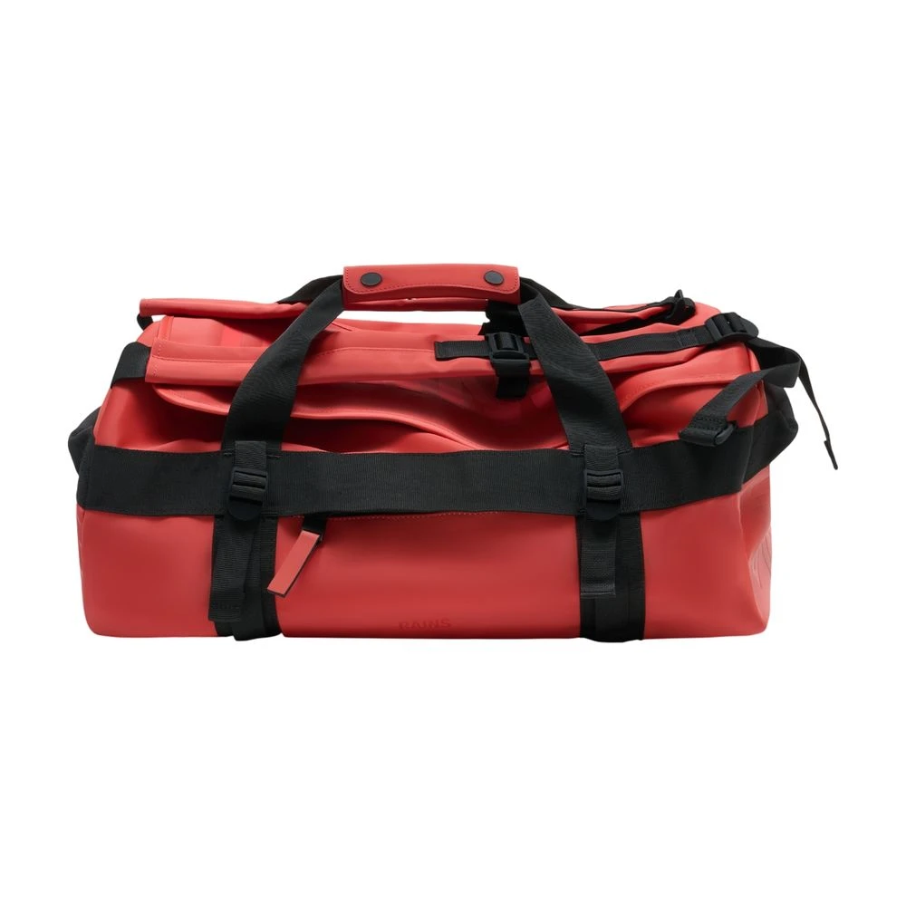 Rains Unisex Orange Weekend Bags, One Size, Texel Duffel Bag Small W3