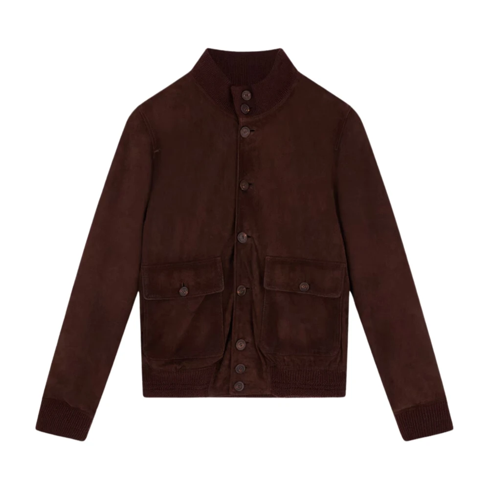 Golden Goose Chicory Coffee Suède Bomberjack Brown Heren