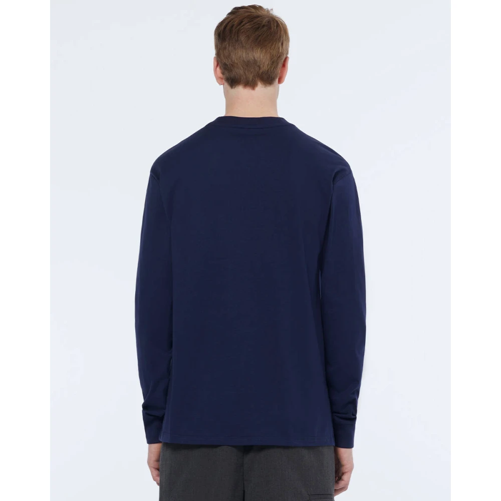 Scotch & Soda Logo Longsleeve Pullover Blue Heren