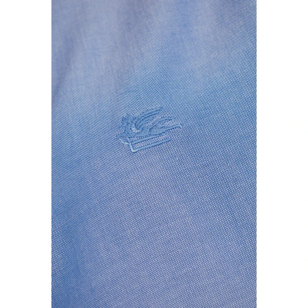 ETRO Katoenen shirt met logo Blue Dames