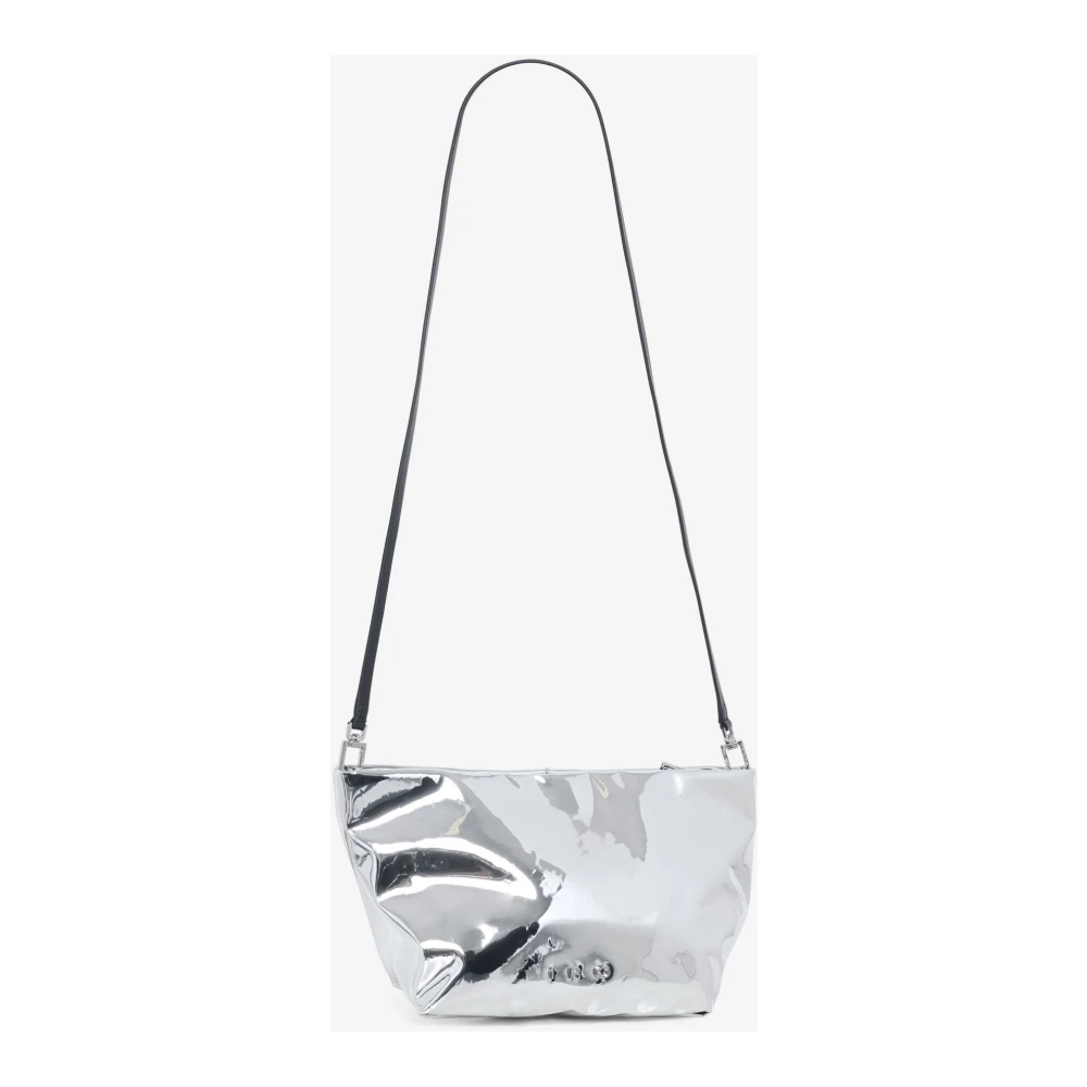 IRO Spiegel Effect Clutch Tas Gray Dames