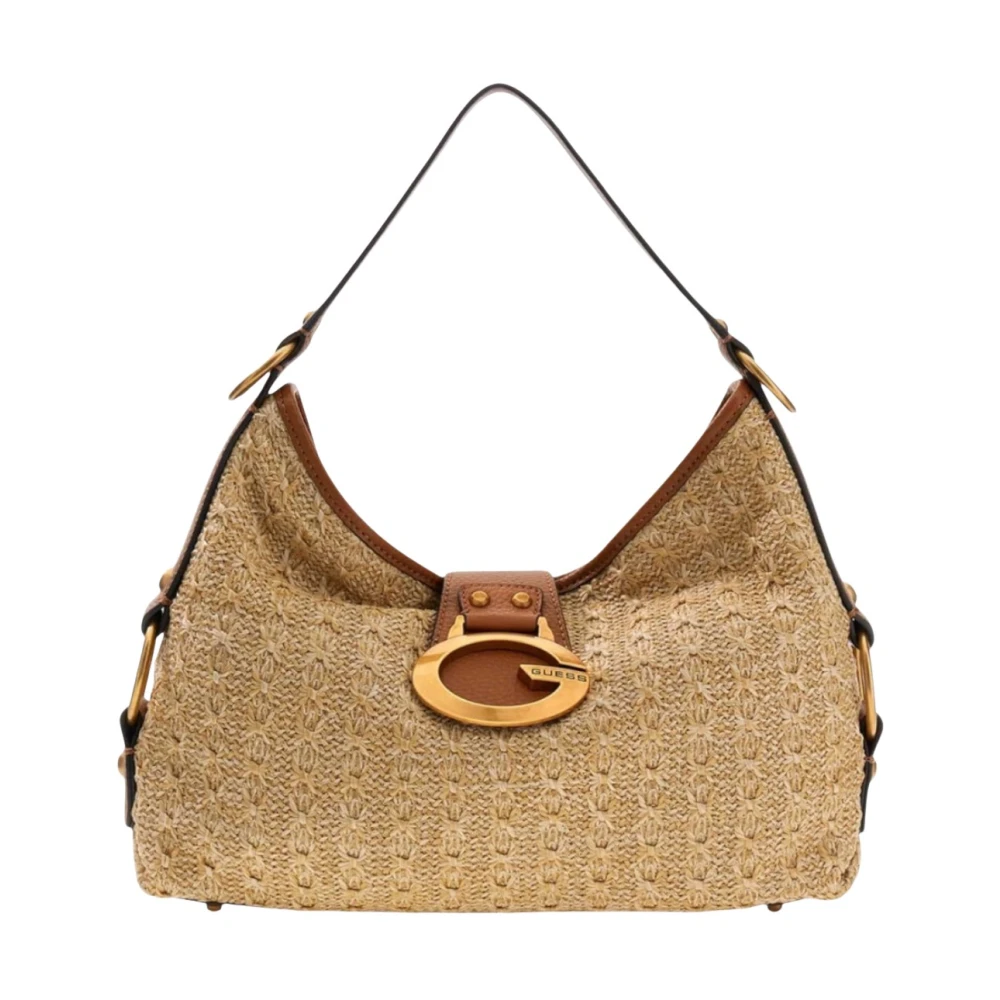 Guess Women's Beige Camden Shoulder Bag - Shoulder Bags - One Size - Bags
