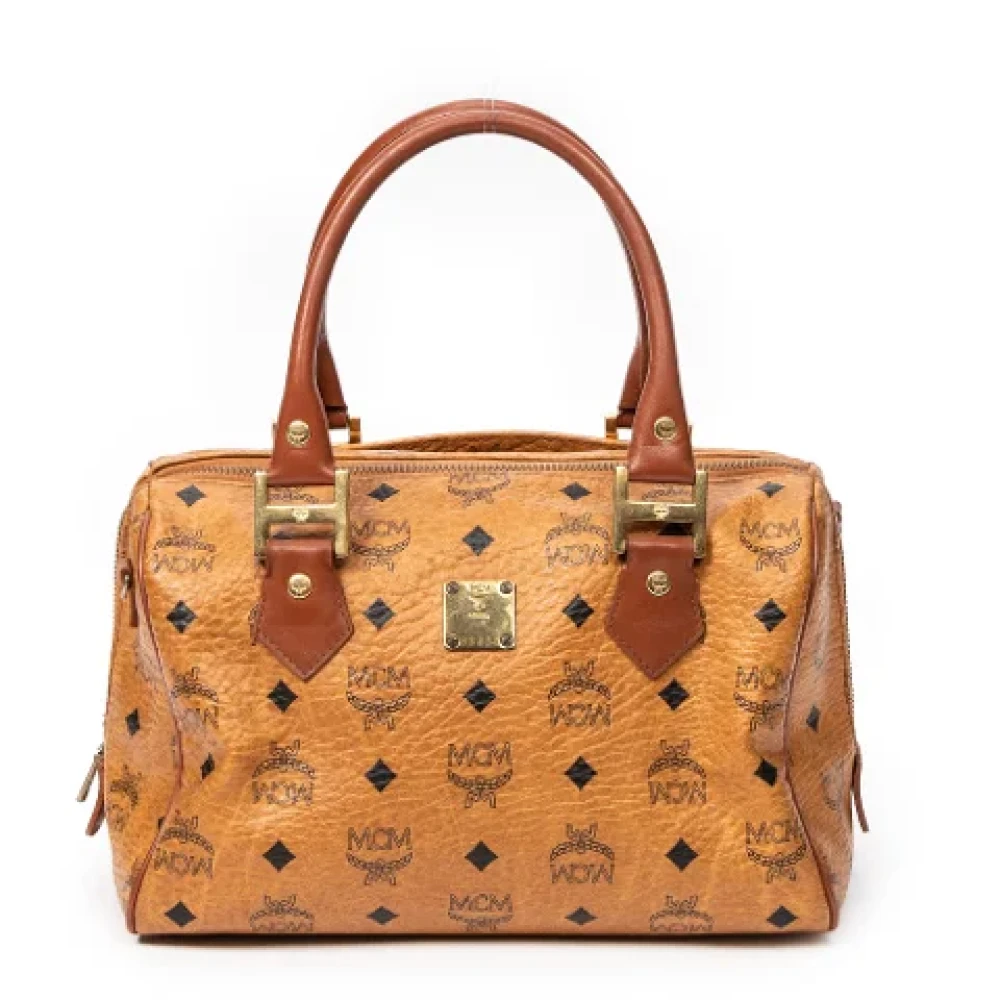 MCM Pre-owned Coated canvas handbags Brown Dames