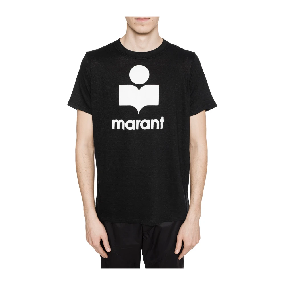 Isabel marant Logo-geëmbosseerd T-shirt Black Heren