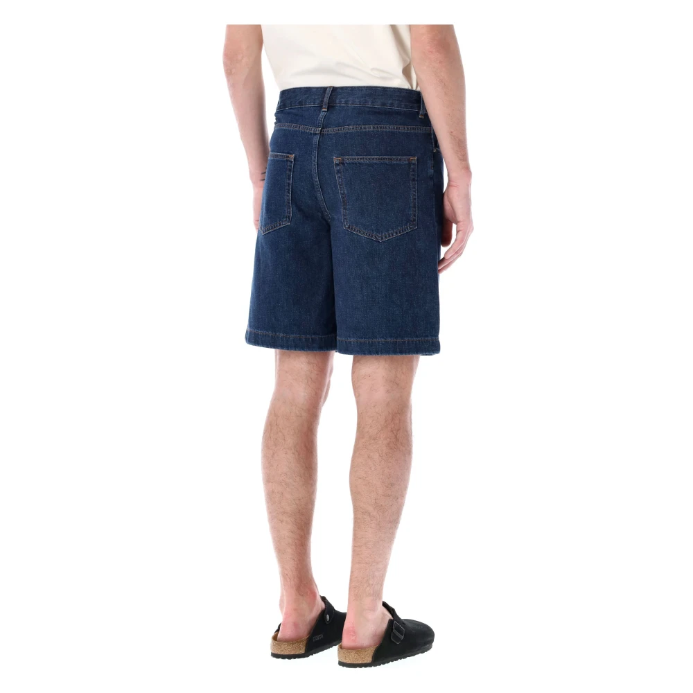 A.p.c. Stijlvolle Denim Shorts voor Mannen Blue Heren