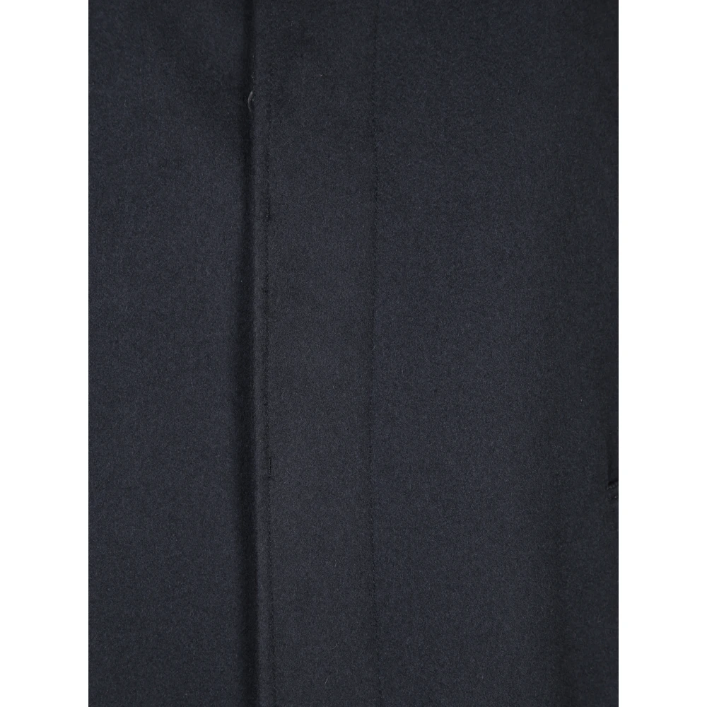 Herno Luxe Blauwe Kasjmier Jas Blue Heren