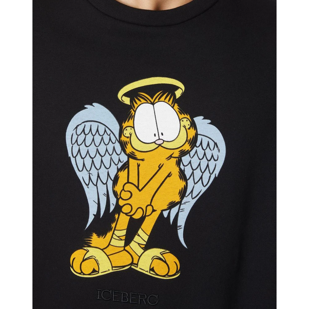 Iceberg Sweatshirt met Garfield ontwerp Black Heren