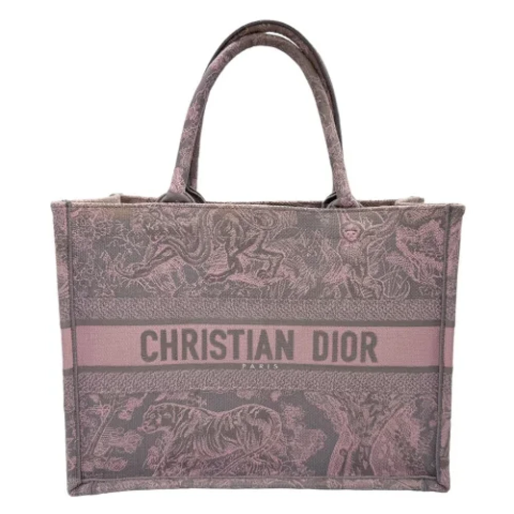 Dior Vintage Pre-owned Canvas totes Pink Dames