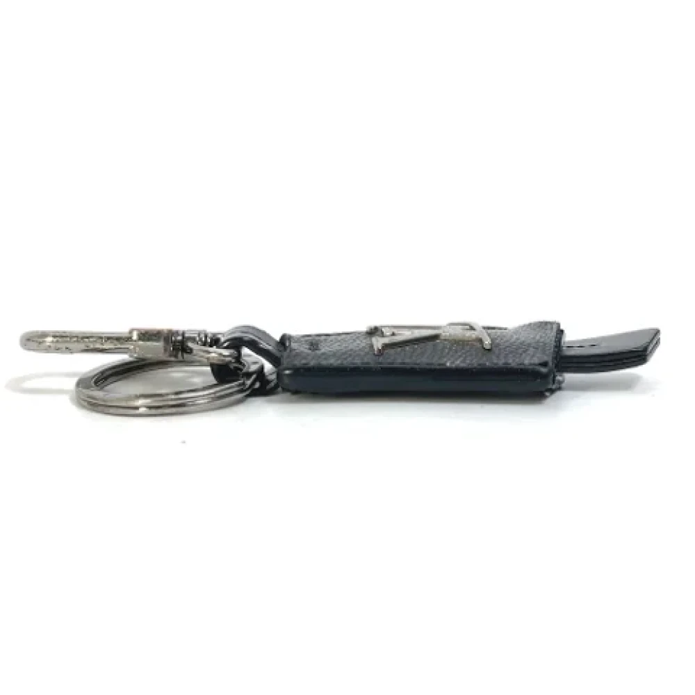 Louis Vuitton Vintage Pre-owned Fabric key-holders Black Heren