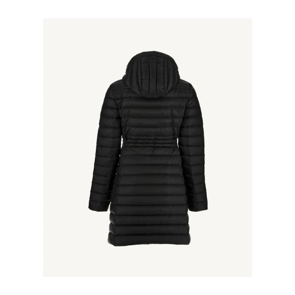Jott Lange Capuchon Pufferjas Black Dames