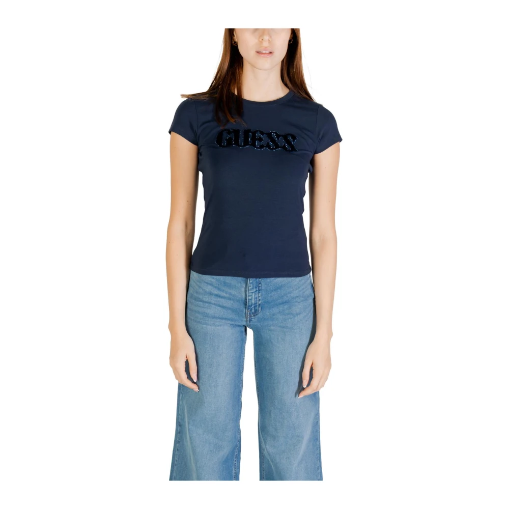 Guess - Tops > T-Shirts - Blue - Guess - Modalova