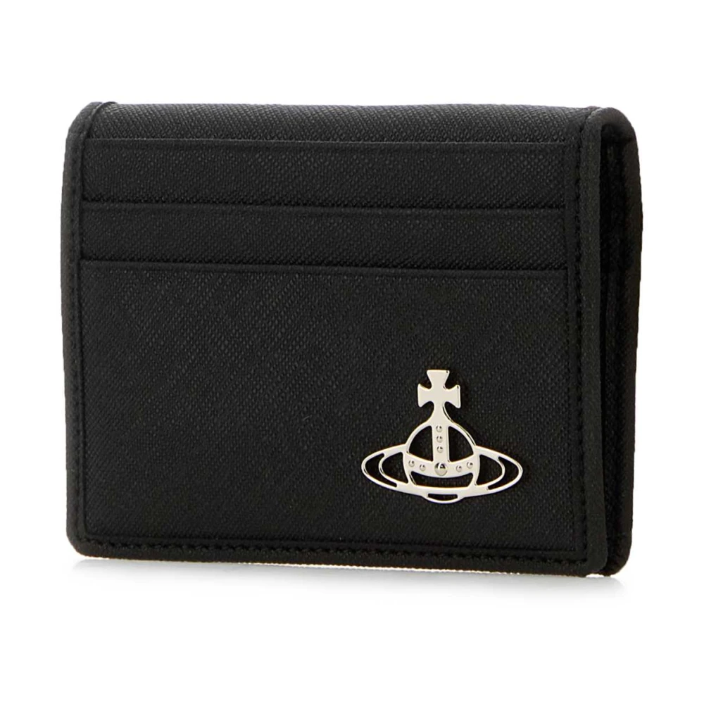 Vivienne Westwood Zwarte Synthetisch Leren Kaarthouder Black Dames