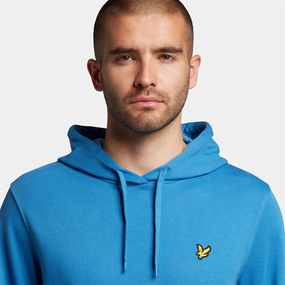Lyle & Scott Lente Blauwe Pullover Hoodie Blue Heren