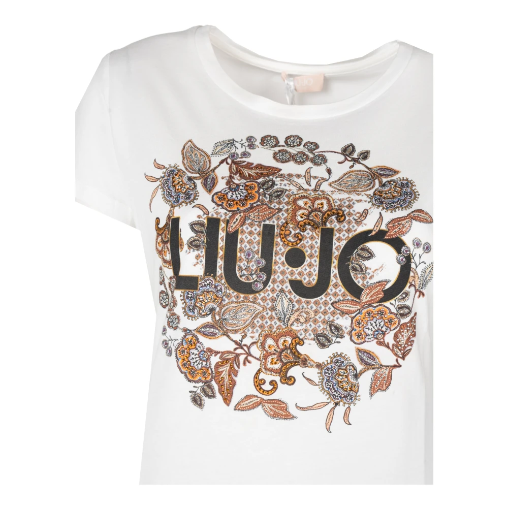 Liu Jo Klassieke Ronde Hals T-Shirt White Dames