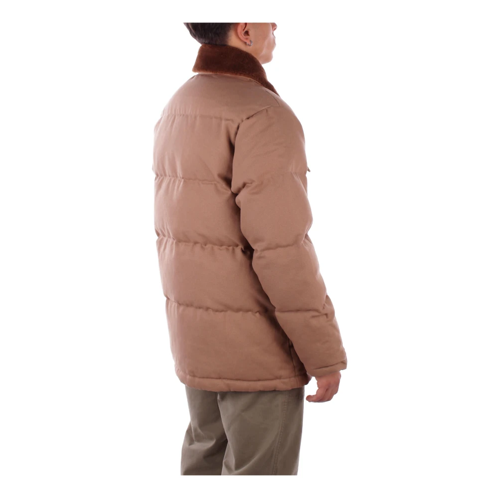 Carhartt WIP Voor Logo Ritsjas met Zakken Brown Heren