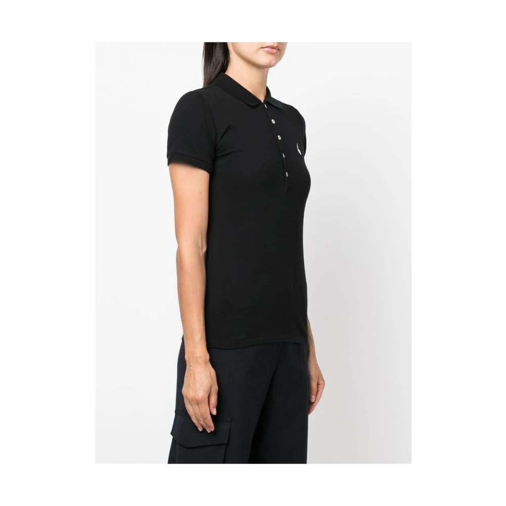 Ralph Lauren Julie Slim Polo Shirt Black Dames