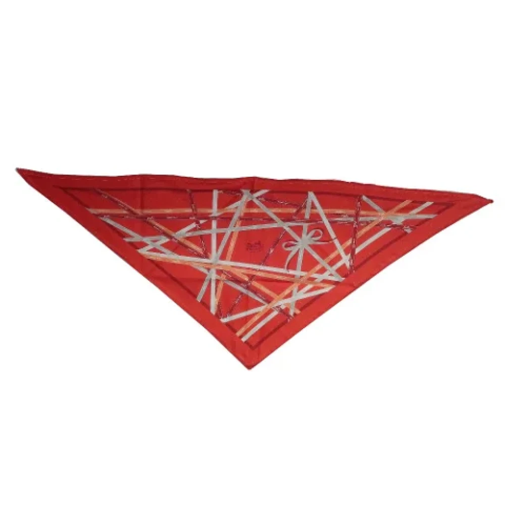 Hermès Vintage Pre-owned Silk scarves Orange Dames