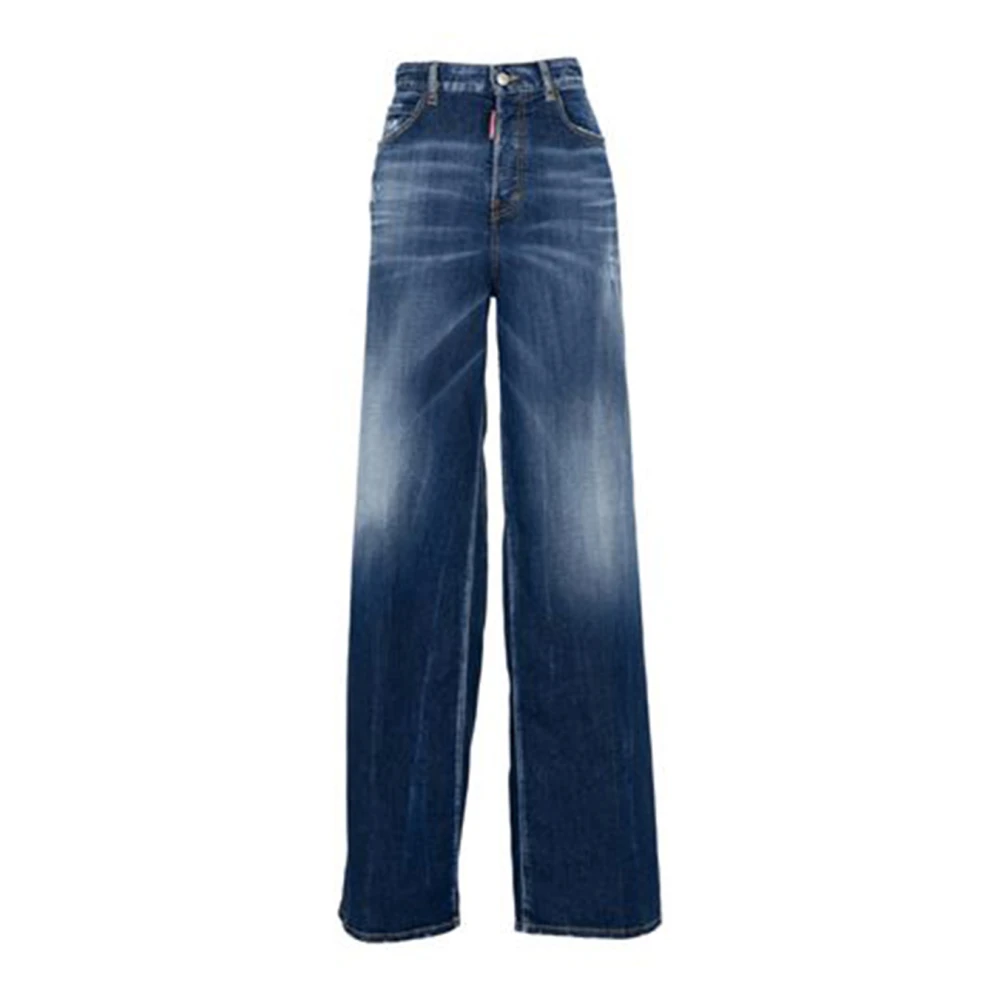 Dsquared2 Blauwe Jeans Damesmode Ss24 Blue Dames