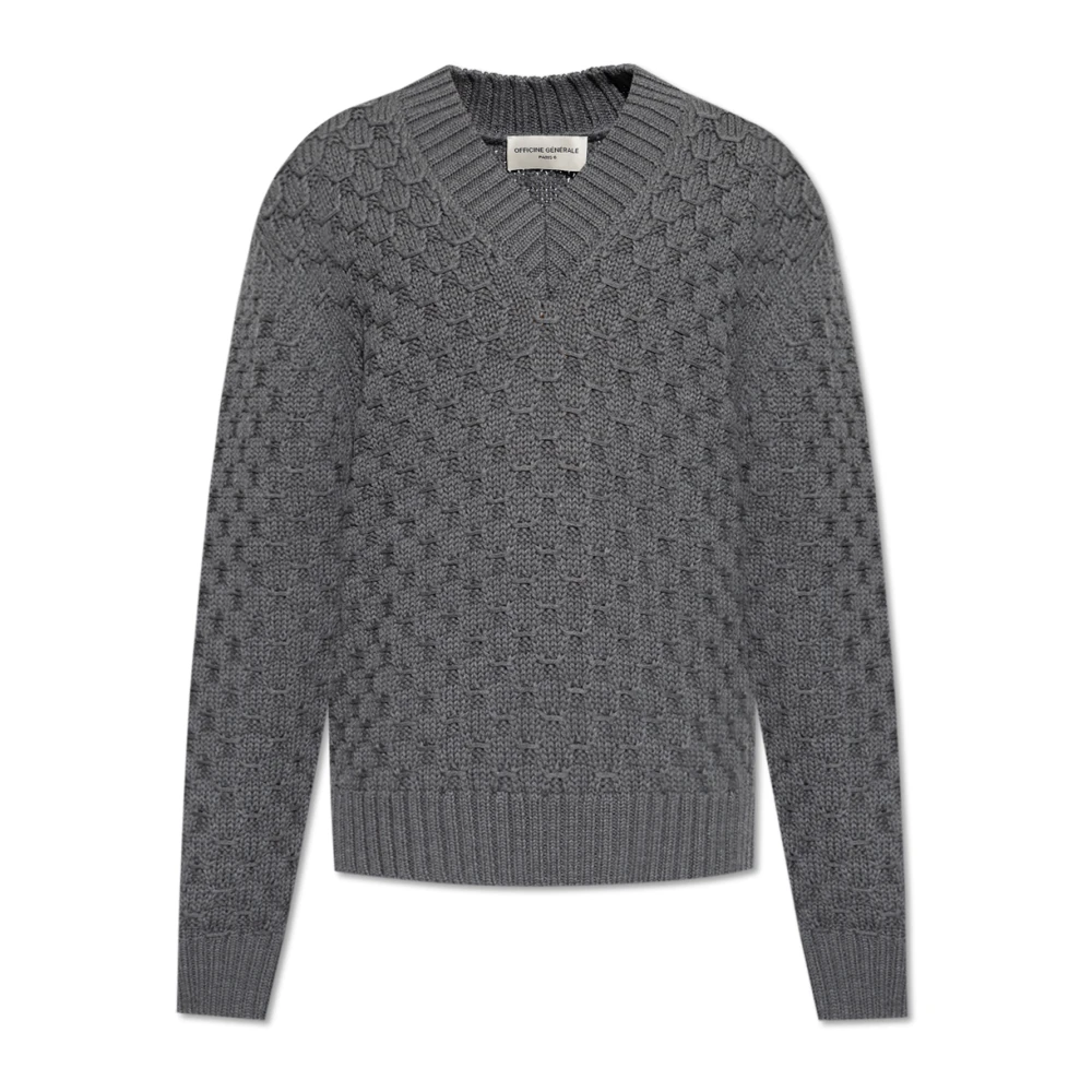 Officine Générale Wollen trui Gray Heren