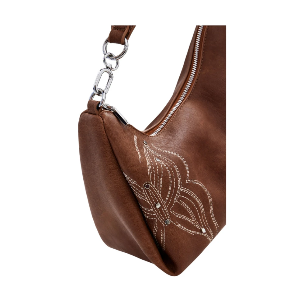Desigual Stijlvolle Handtas Reprise Goodall Sand Brown Dames