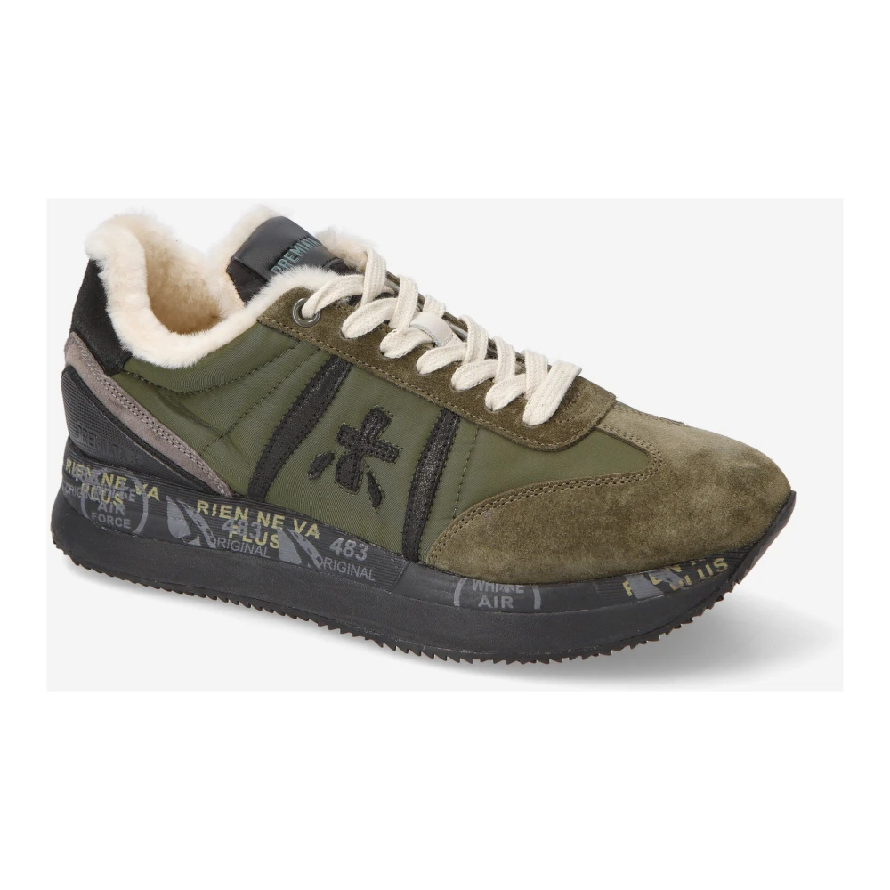 Premiata Conny Sneakers Stijlvol en Trendy Green Dames