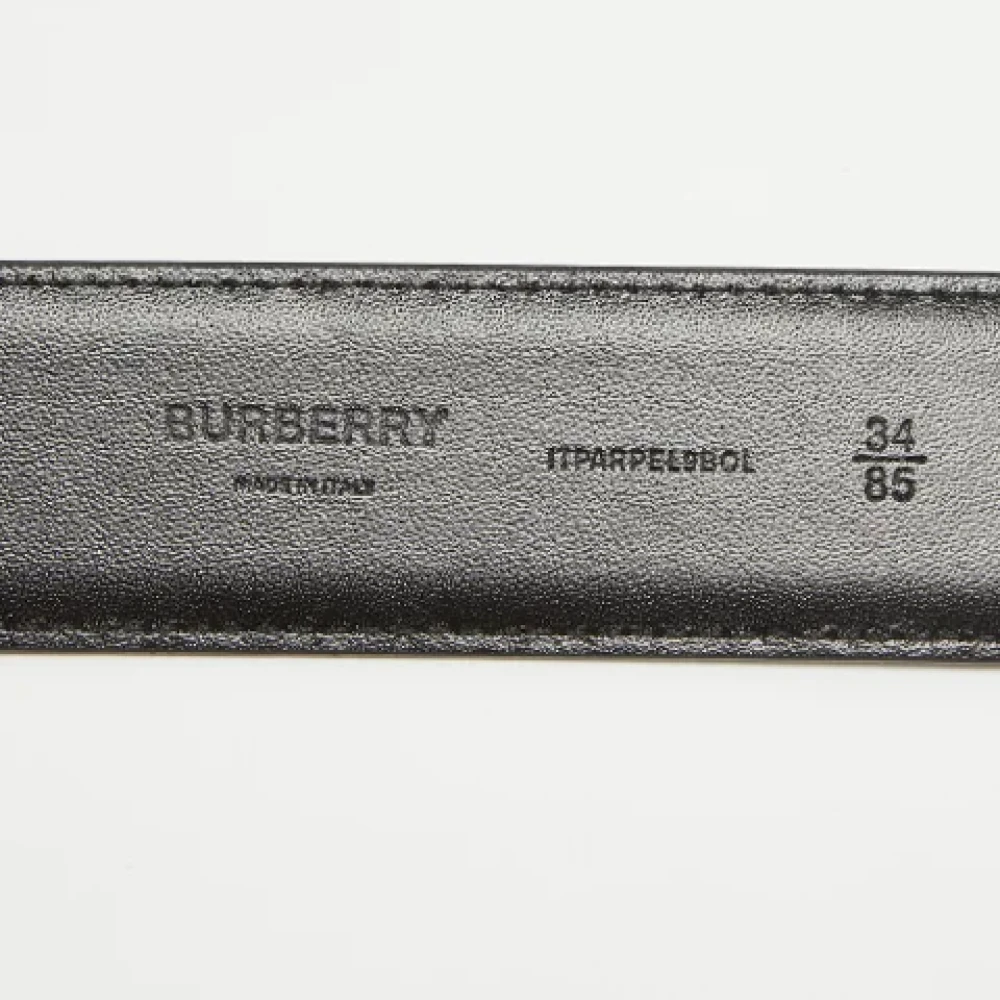 Burberry Vintage Pre-owned Leather belts Black Heren