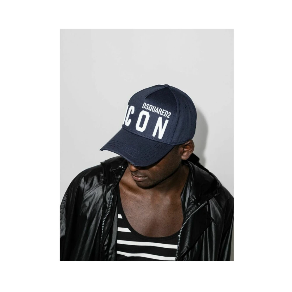 Dsquared2 Be Icon Baseballpet Blue Heren