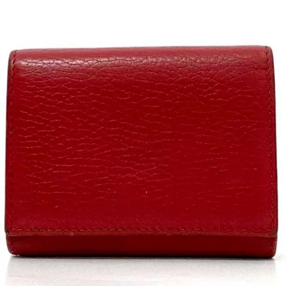Gucci Vintage Pre-owned Leather wallets Red Dames