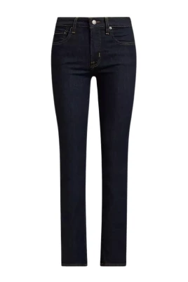 High-Rise Slim-Straight Jeans