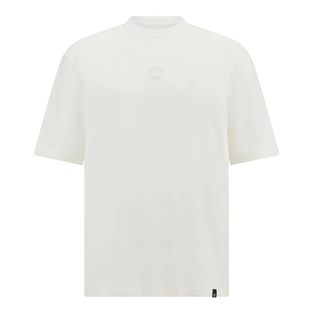 Boggi Milano Homme Blanc Tops, Taille: L T-Shirt En Jersey De Coton