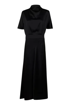 Elegant Svart Sidensklänning