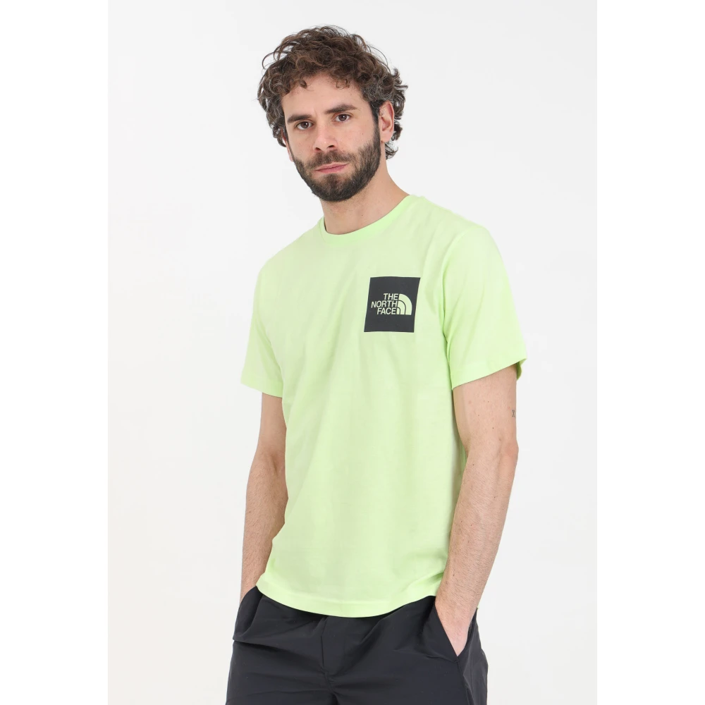The North Face Fine Astro Lime Korte Mouw T-shirt Green Heren