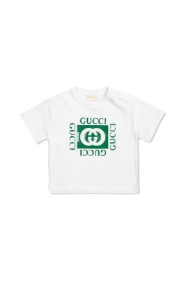 Bomullst-shirt med Interlocking GG-tryck