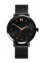 montre-dot-acier-inoxydable-noir
