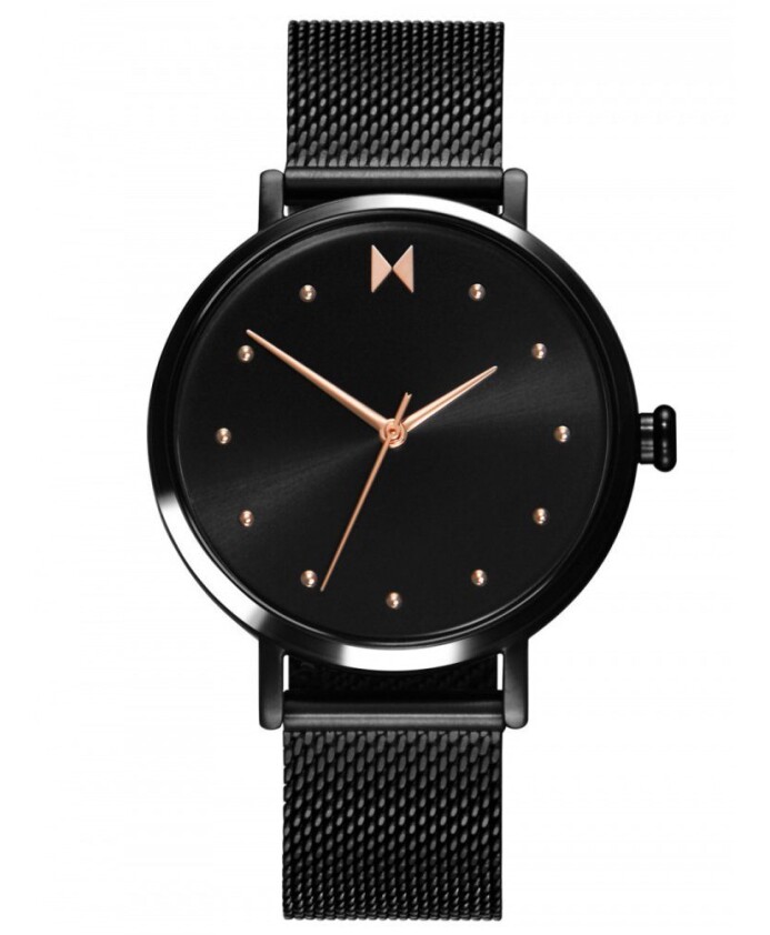 montre-dot-acier-inoxydable-noir