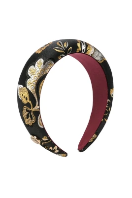 Blommigt Jacquard Vadderat Pannband