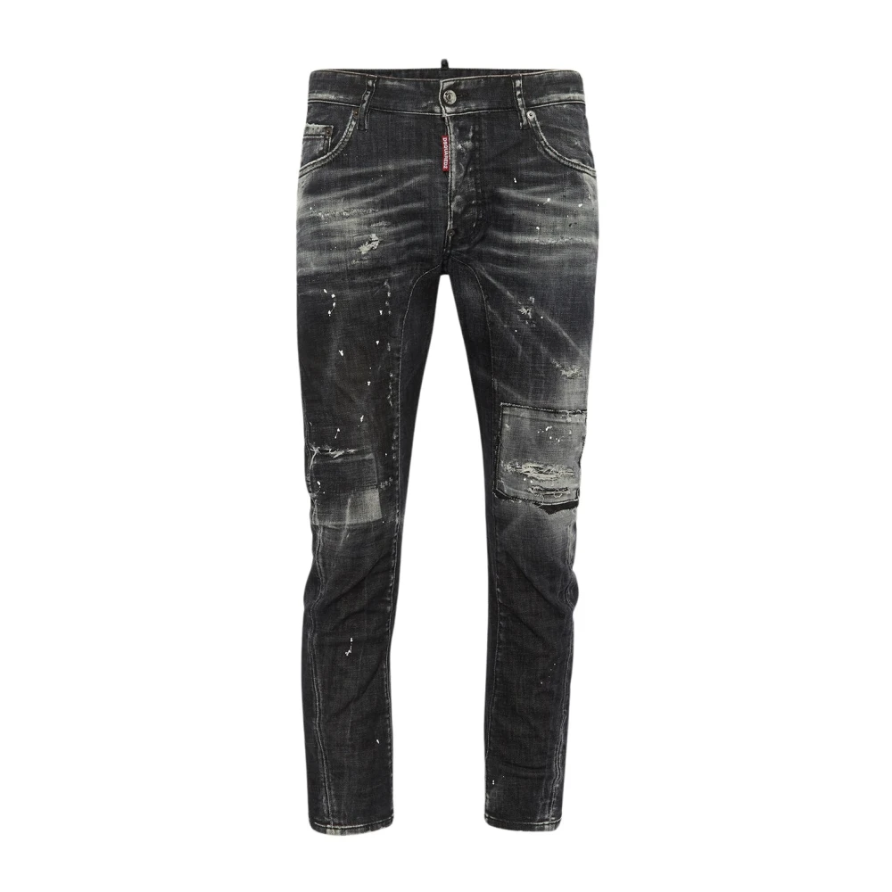 Dsquared2 Netjes Biker Jean Black Heren