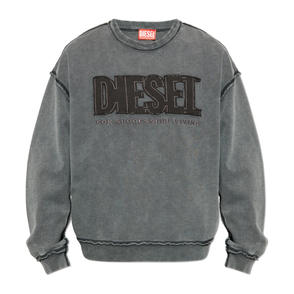 Diesel Uomo Grigio Felpe, Xl, New,