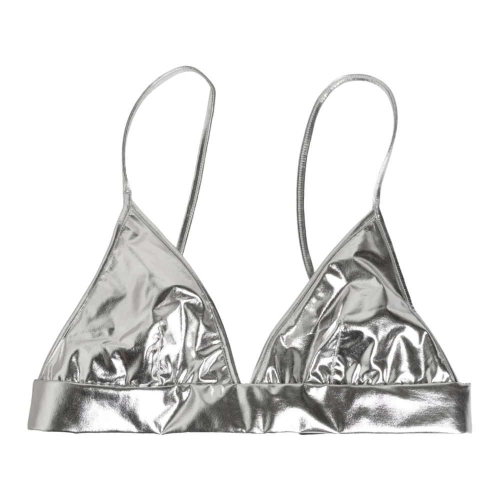 Dolce & Gabbana Women's Gray Cropped Top - Bras - S - Underwear
