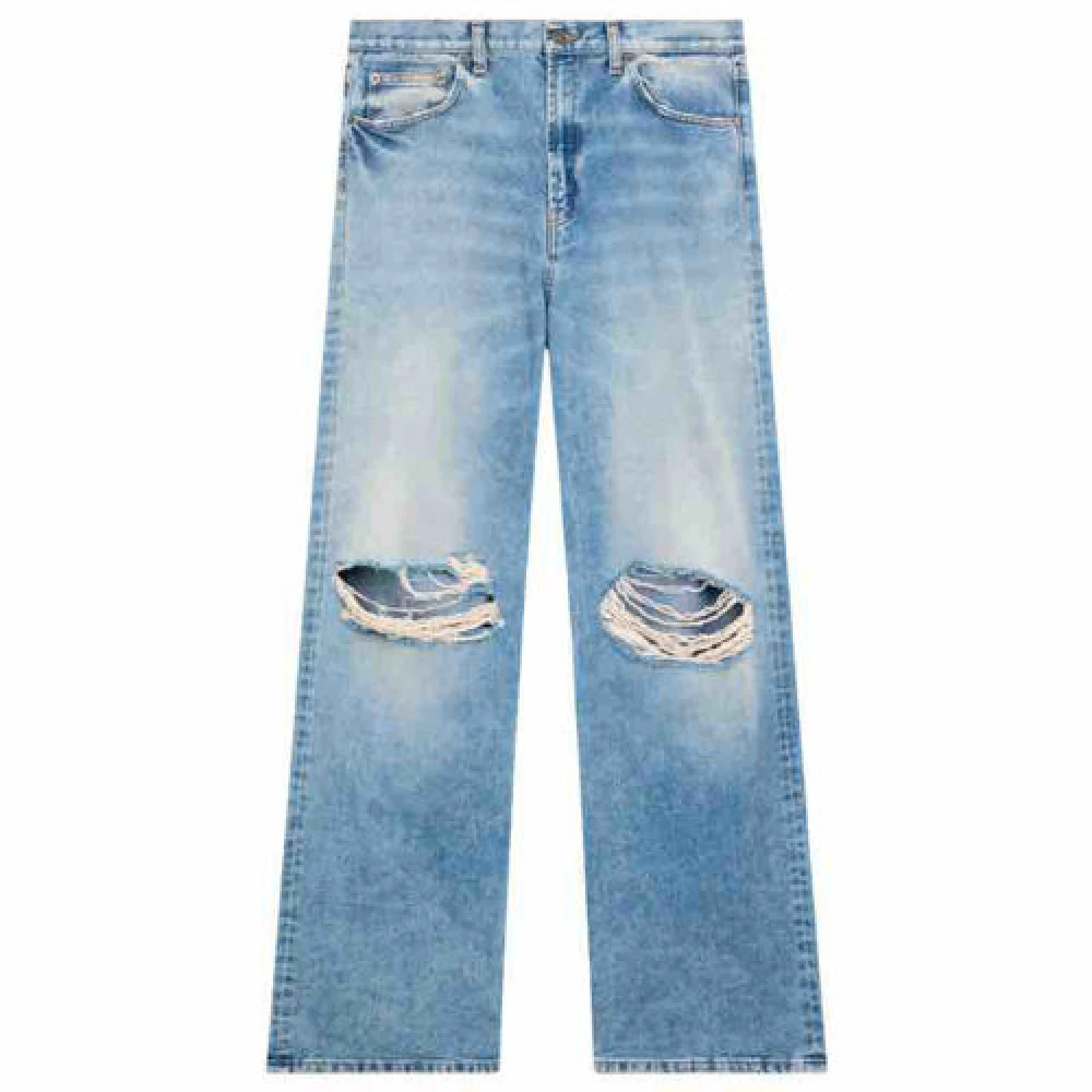 Dondup Denim Jeans met Logo Achterzak Blue Dames