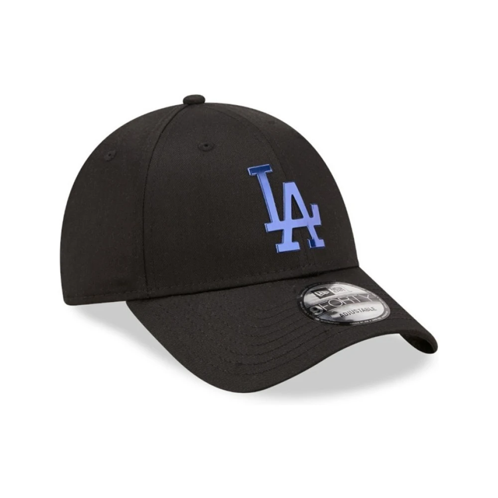 new era Zwarte Dodgers Folie Logo Pet Black Heren