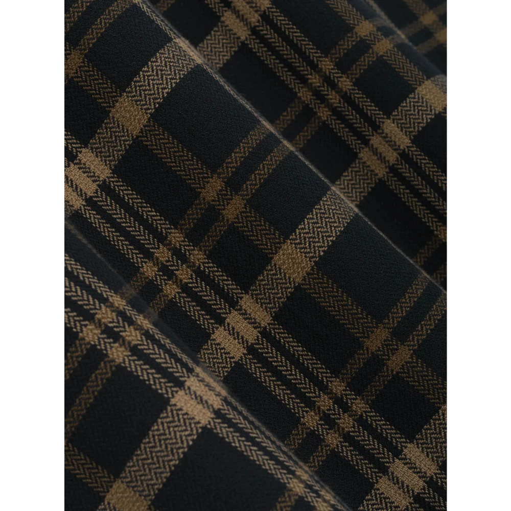 Rhude Sherpa Flanellen Shirt met Camp Kraag Brown Heren
