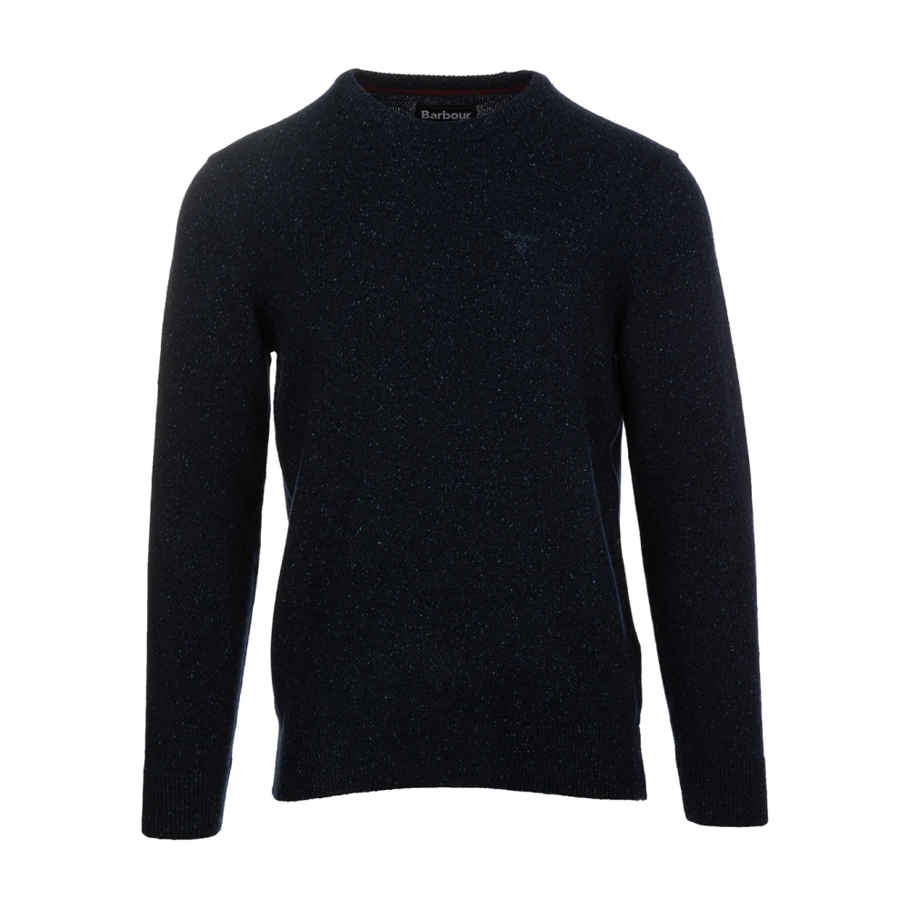 Barbour Blauwe Sweater Tisbury Crew Blue Heren