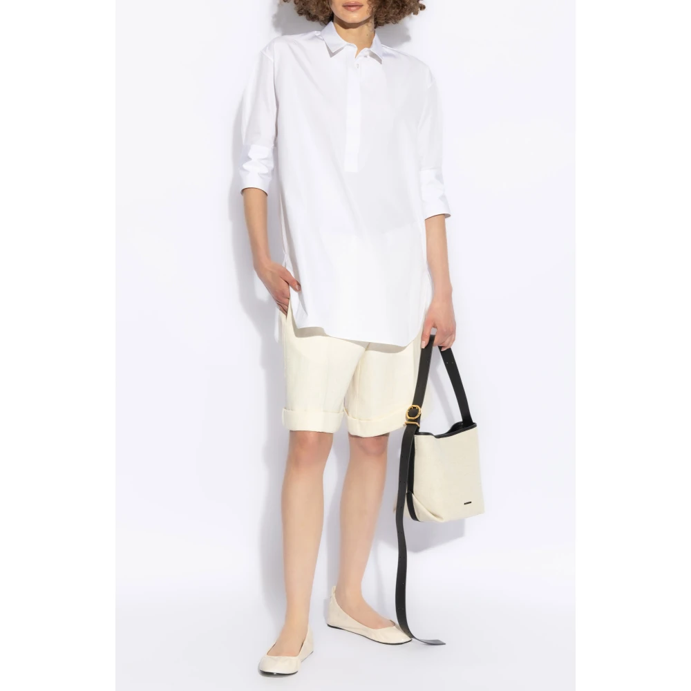 Jil Sander Shirt met sluiting White Dames