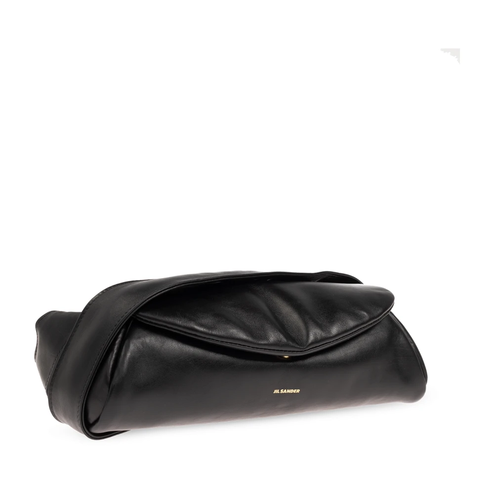 Jil Sander Kleine schoudertas Cannolo Black Dames