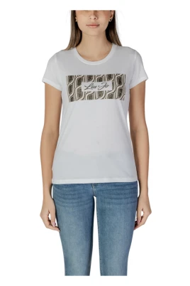 Vit blommig T-shirt