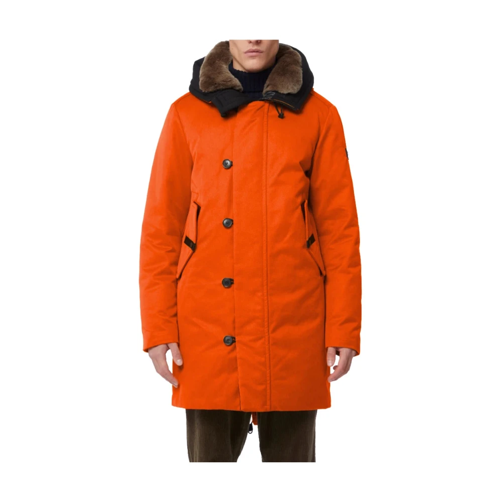 Peuterey Hombre Naranja Abrigos, Talla: M