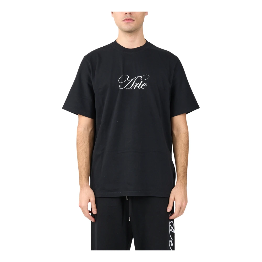 Arte Antwerp Bedrukt Voorkant T-shirt Black Heren
